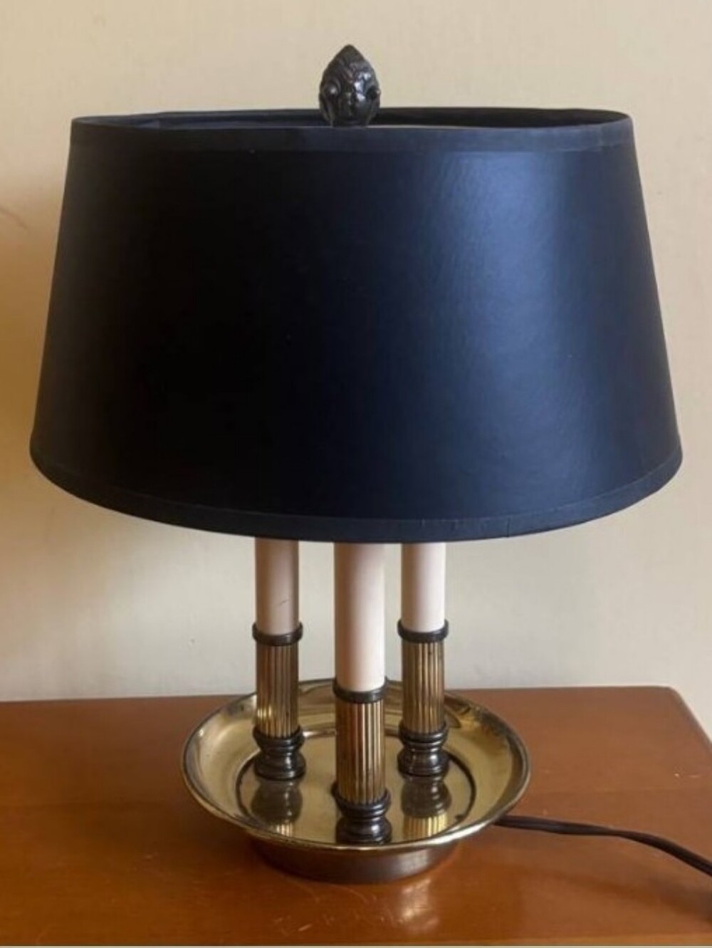 Vintage Brass Bouillotte Table Lamp